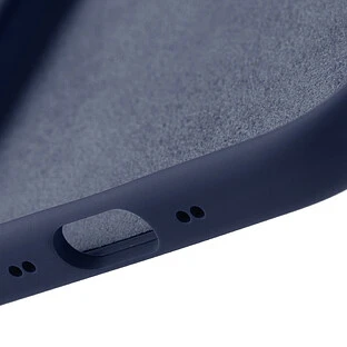 Чехол защитный uBear Touch Mag Case для iPhone Air, MagSafe совместимый, силикон, софт-тач, темно-синий