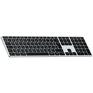 Беспроводная клавиатура Satechi Slim X3 Bluetooth Keyboard-RU. Раскладка - Русская. Цвет: серебристы