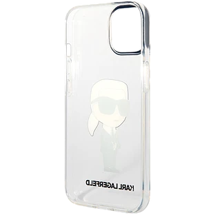 Lagerfeld для iPhone 14 чехол PC/TPU NFT Karl Ikonik Hard Transparent