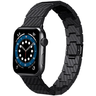 Ремень для Apple Watcch Carbon Fiber Link Bracelet Band - Retro