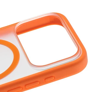 Чехол защитный uBear Cloud Mag Case для iPhone 17 Pro Max, MagSafe совместимый, усиленный, силк-тач, оранжевый
