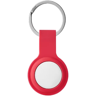 Чехол защитный uBear Touch Ring Case for AirTag, силиконовый, цвет: красный