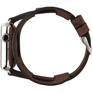 Ремешок COZISTYLE Wide Leather BandШирокий кожаный ремешок Тёмно-коричневый42/44/45 mm