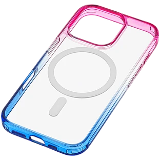 Чехол защитный uBear Fusion Mag Case iPhone 16 Pro Max, сине-розовый