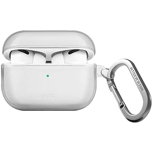 Uniq для Airpods Pro 2 чехол Glase TPU case with carabin Clear