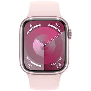 Apple Watch Series 9 GPS, 41 мм, корпус - розовый, спортивный ремешок розового цвета S/M