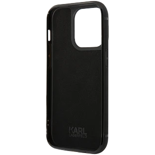 Lagerfeld для iPhone 14 Pro Max чехол PU Signature logo with Cardslot Hard Red