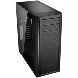 Корпус COUGAR GAMING Midi Tower,  ATX, 7 слотов, USB 3.2 Gen 2, USB 3.0, USB 2.0, Аудио разъем, Пластик/Металлический/Защитное антивандальное закаленное стекло, Power Button, Светодиодный индикатор, PSU optional, Поддержка системы жидкостного охлаждения, 