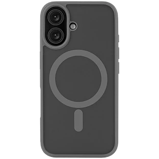 Чехол защитный uBear Cloud Mag Case iPhone 16, силк-тач, серый