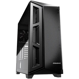 Корпус COUGAR GAMING Dark Blader X5 Midi Tower,  ATX, 9 слотов, USB 3.0, USB 2.0, Аудио разъем, Защитное антивандальное закаленное стекло, Power Button, Reset Button, PSU optional, Window, Поддержка системы жидкостного охлаждения, Чёрный