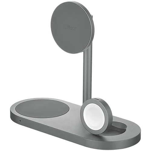Беспроводное зарядное устройство uBear Stage Ultra, 3-в-1, с поддержкой MagSafe, Qi2