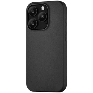 Чехол защитный uBear Capital Leather Case, iPhone 15 Pro Max, MagSafe, чёрный