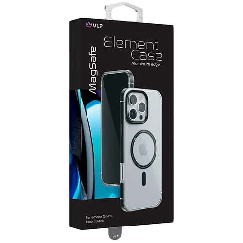 Чехол защитный "vlp" Element Case для iPhone 16 Pro, черный
