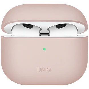 Чехол UNIQ LINO  Розовый для AirPods (Gen3)