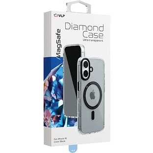 Чехол защитный "vlp" Diamond Case with MagSafe for iPhone 16 черный