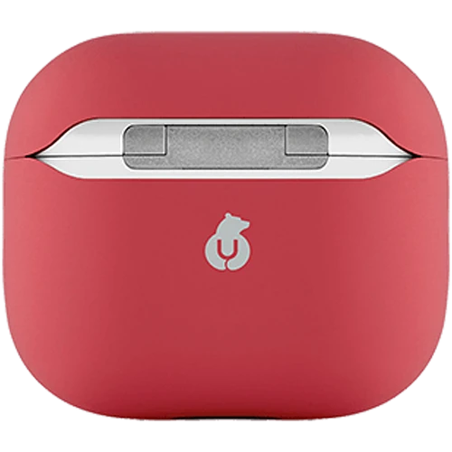 Чехол защитный для Airpods 3 Touch Pro Silicone  Case, 1.5 мм усиленный, красный