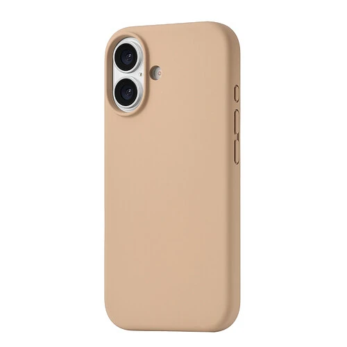 Чехол защитный uBear Touch Mag Case для iPhone 17, MagSafe совместимый, силикон, софт-тач, латте
