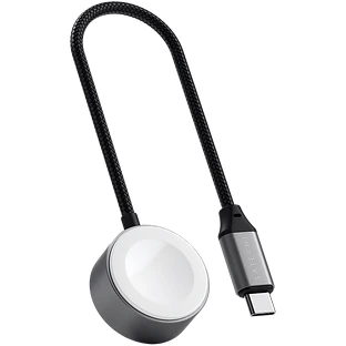 Кабель зарядный SATECHI USB-C Magnetic Fast-Charging Cable для Apple Watch. Цвет: серый космос