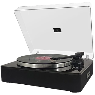 Виниловый проигрыватель с Bluetooth MUSIC PUBLIC KINGDOM TT55AT, Чёрный