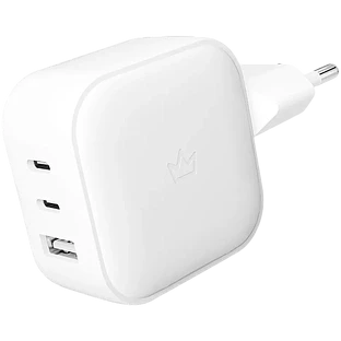 Сетевое зарядное устройство VLP G-Charge 65Вт USB-C+USB-C+USB-A, PD, QC, белый