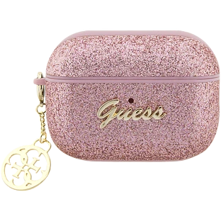 Чехол GUESS Glitter flakes  Розовый для AirPods Pro (Gen2)