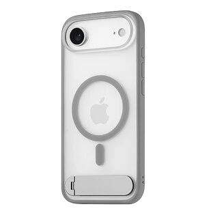 Чехол защитный uBear Stand 360° Mag Case для iPhone Air, MagSafe совместимый, силикон, софт-тач, серый