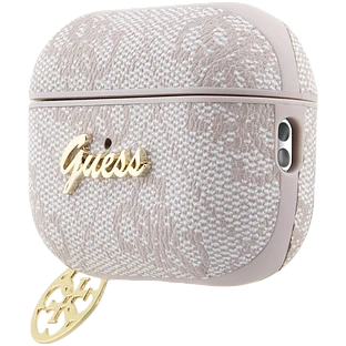 Чехол GUESS PU leather 4G  Розовый для AirPods Pro (Gen2)