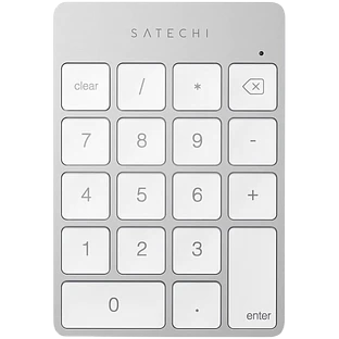 Цифровой блок клавиатуры Satechi Aluminum Slim Rechargeable Bluetooth Keypad, Silver