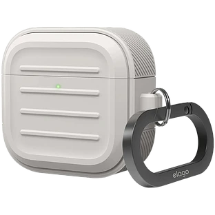 Elago для AirPods 4 чехол Armor Silicone Hang case Stone