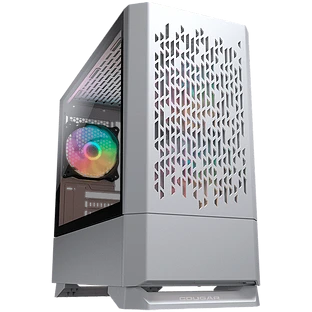 Корпус COUGAR GAMING Mini Tower,  Mini-ITX, 4 слотов, USB 3.0, USB 2.0, Аудио разъем, Микрофонный вход, Металлический/Защитное антивандальное закаленное стекло, Power Button, Кнопка управления RGB, Светодиодный индикатор, PSU optional, Window, Поддержка с
