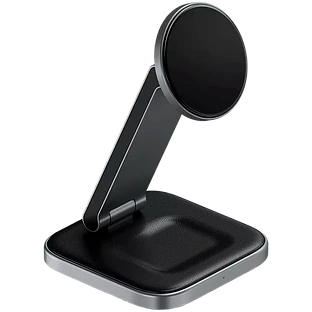Беспроводное зарядное устройство-подставка Satechi 3-in-1 Foldable Qi2 Wireless Charging Stand