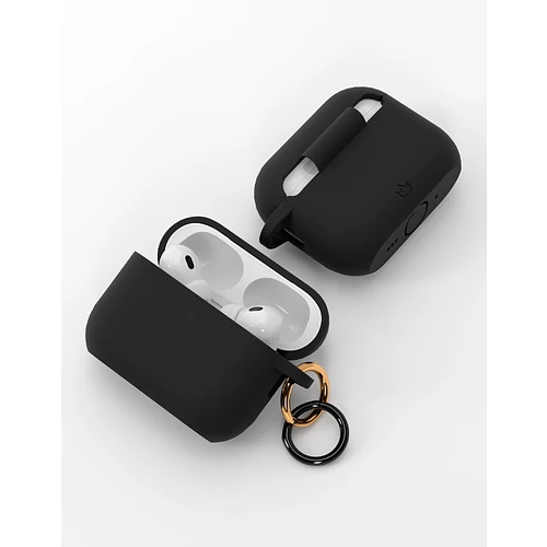 Чехол силиконовый VLP Charm Case для AirPods Pro 3, черный