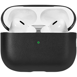 (RE)Classic CASE чехол защитный для AIRPODS PRO 2 кожанный, цвет: чёрный