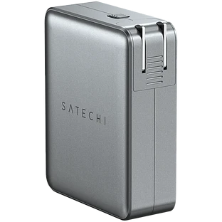 Сетевое зарядное устройство Satechi 145W USB-C 4-Port GAN Travel Charger. Цвет: серый космос