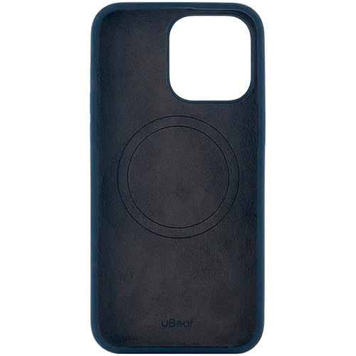 Чехол защитный uBear Touch Mag Case  iPhone 15 Pro Max  MagSafe  силикон  синий