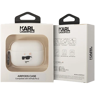 Чехол LAGERFELD NFT 3D Белый для AirPods Pro (Gen2)