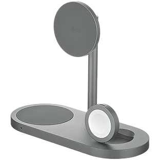 Беспроводное зарядное устройство uBear Stage Ultra, 3-в-1, с поддержкой MagSafe, Qi2