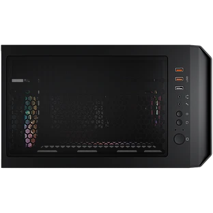 Корпус COUGAR GAMING Midi Tower,  ATX, 7 слотов, USB 2.0, Аудио разъем, USB 3.0, Защитное антивандальное закаленное стекло, Power Button, Reset Button, Светодиодный индикатор, PSU optional, Window, Поддержка системы жидкостного охлаждения, RGB LED, Вентил