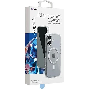 Чехол защитный VLP Diamond Case с MagSafe для iPhone 16 прозрачный