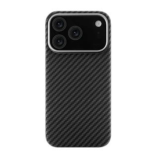 Чехол защитный uBear Supreme Case для iPhone 17 Pro, ультратонкий, материал Кевлар, MagSafe совместимый, черный