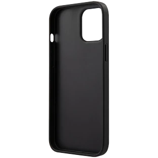 Чехол Lagerfeld для iPhone 12 Pro Max (6.7) PU Ikonik outlines Metal logo Hard Black/Pink