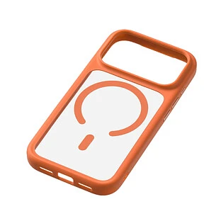 Чехол защитный uBear Shade Case для iPhone 17 Pro, MagSafe совместимый, усиленный, силк-тач, оранжевый