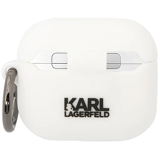 Lagerfeld для Airpods 3 чехол Silicone case with ring Karl & Choupette White