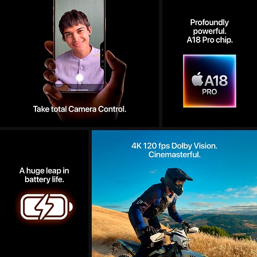 iPhone 16 Pro, 512GB, Натуральный титан