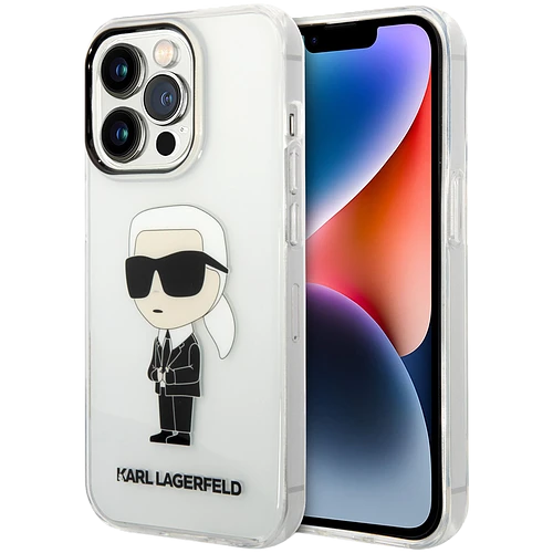 Lagerfeld для iPhone 15 Pro чехол PC/TPU NFT Karl Ikonik Hard Transparent