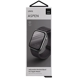 Ремешок Uniq для Apple Watch 45/44/42 mm ASPEN Strap Braided Grey
