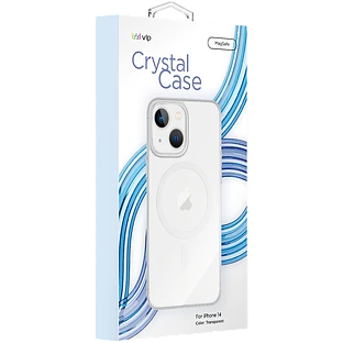 Чехол защитный "vlp" Crystal case with MagSafe для iPhone 14, прозрачный