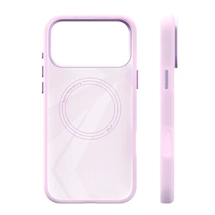 Чехол защитный VLP Aster Pro Case с MagSafe для iPhone 17 Pro Max, розовый