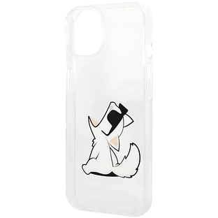 Lagerfeld для iPhone 14 чехол PC/TPU Choupette Fun Hard Transparent
