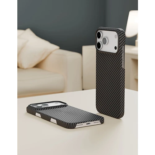 Чехол защитный VLP Kevlar Case с MagSafe для iPhone 17 Pro Max, черный